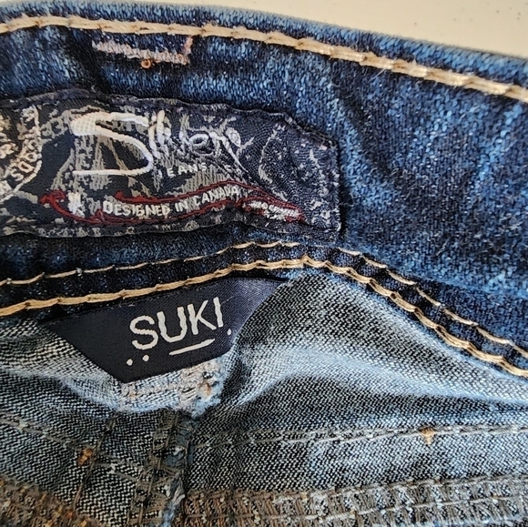 Silver women's Suki Mid-Straight Jean Sizs w26/L34 - Picture 3 of 5